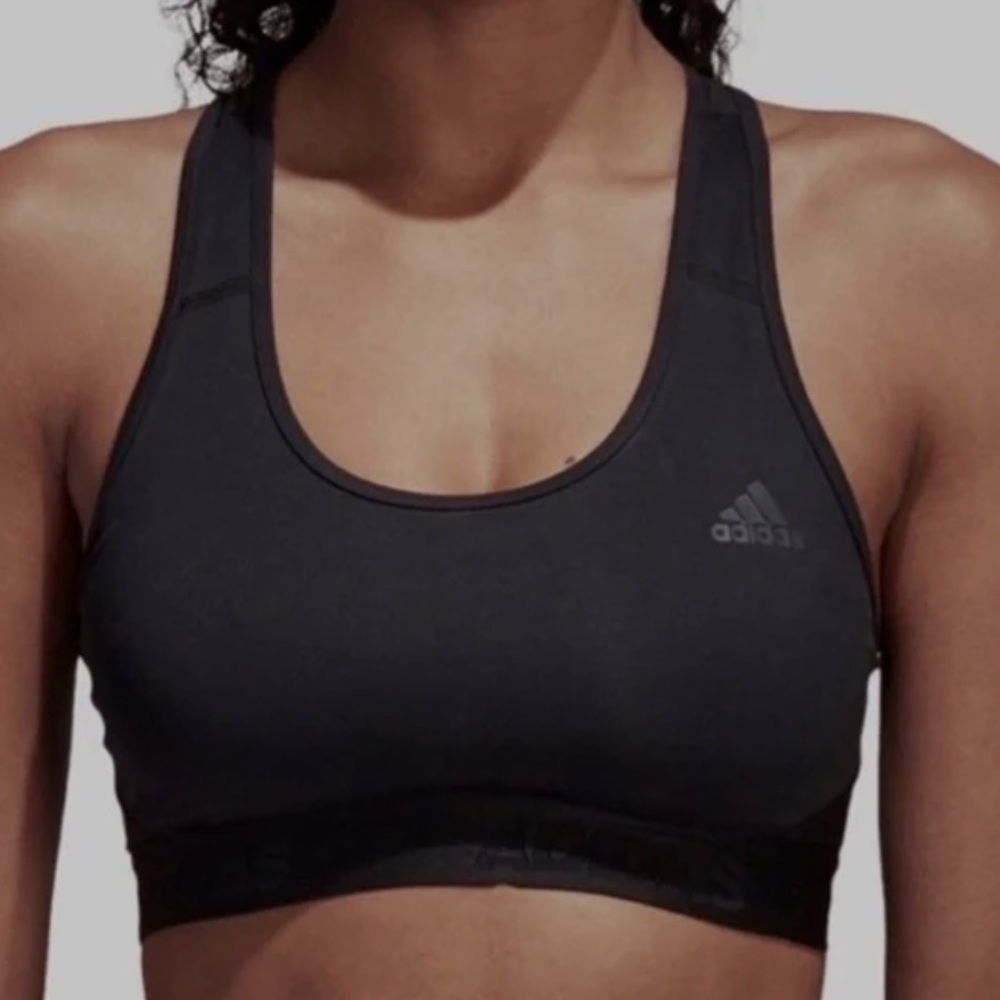 Adidas Black Racerback Sports Bra
